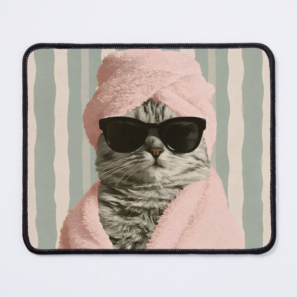 Item preview, Pampered Cat – Funny Self Care Spa Day designed and sold by KAM-KAM-STORE.