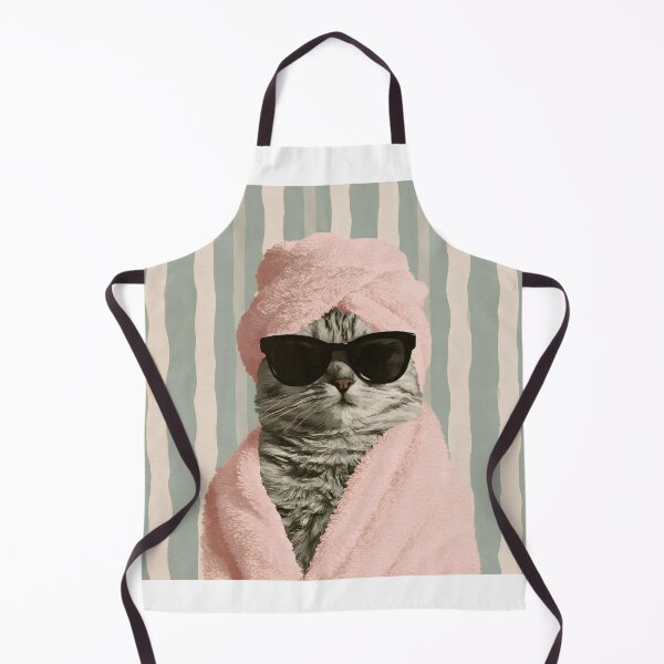 Item preview, Pampered Cat – Funny Self Care Spa Day designed and sold by KAM-KAM-STORE.