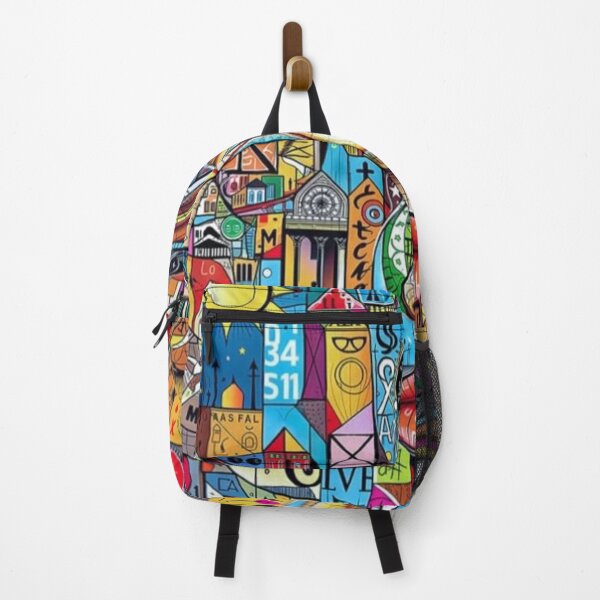 Item preview, Abstract Pop Art Woman Face Colorful City Mosaic Collage designed and sold by ArhaanFashions.