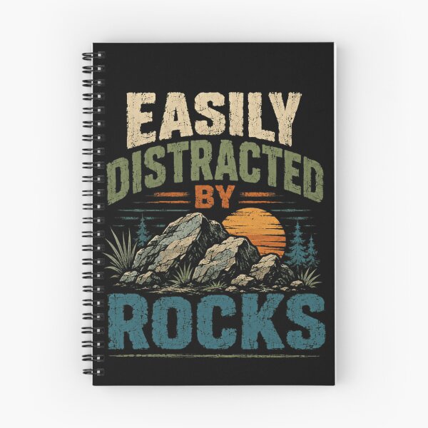 Item preview, Easily Distracted By Rocks Geology Geologist Rock Collector Mineral Lover Earth Science designed and sold by SkeletonsDanger.