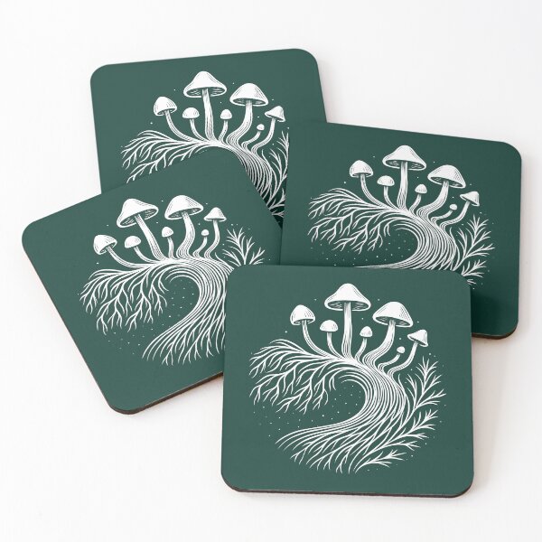 Item preview, Fungi Mycelium Tree Symbiosis Forest Botanical Art designed and sold by Christine Krahl.