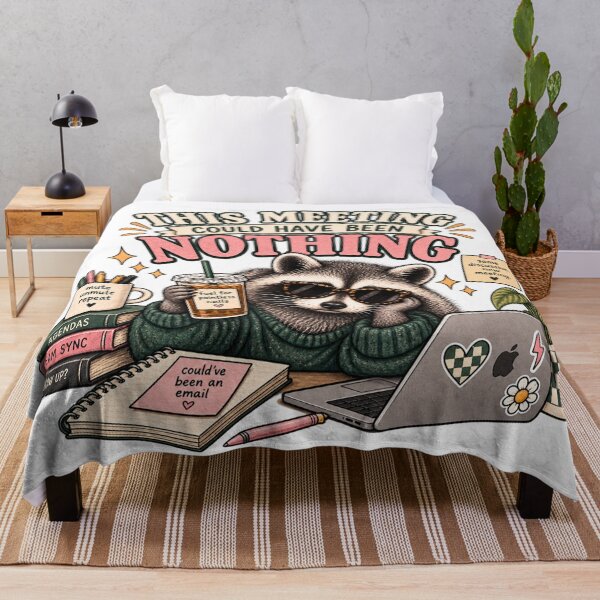 Item preview, This Meeting Could Have Been Nothing Funny Raccoon designed and sold by taylorvinyls.