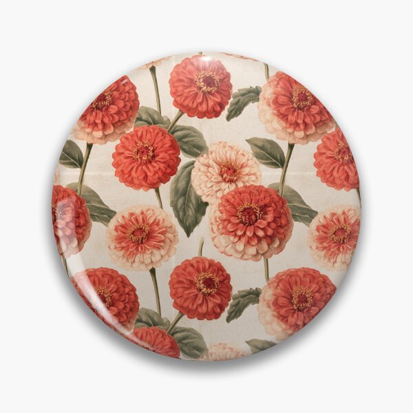 Item preview, Delicate Zinnia Floral  - Botanical Garden Pattern - Valentine Gifts For wife designed and sold by RoyalStarsPatts.