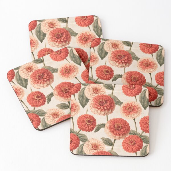 Item preview, Delicate Zinnia Floral  - Botanical Garden Pattern - Valentine Gifts For wife designed and sold by RoyalStarsPatts.