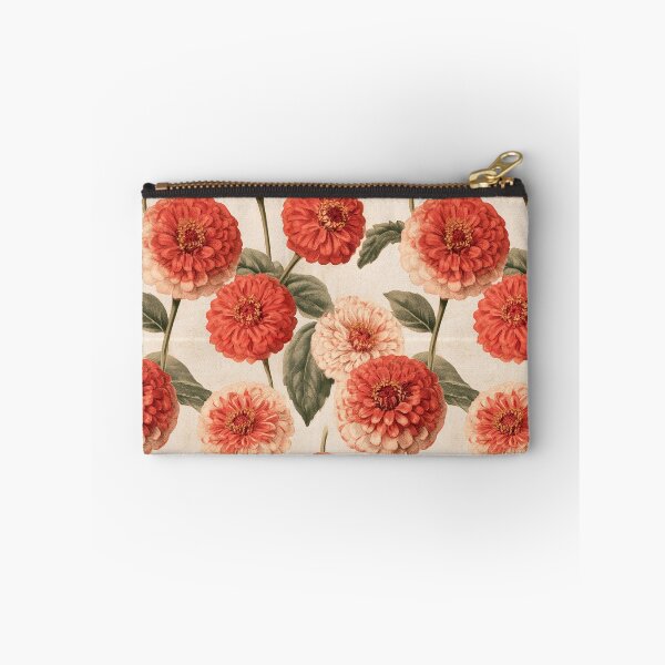 Item preview, Delicate Zinnia Floral  - Botanical Garden Pattern - Valentine Gifts For wife designed and sold by RoyalStarsPatts.
