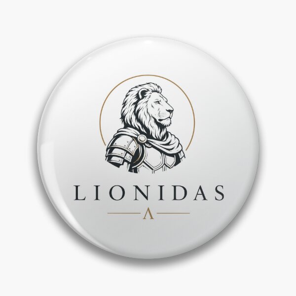 Item preview, Lionidas – Funny Spartan Animal Pun designed and sold by NicramR.