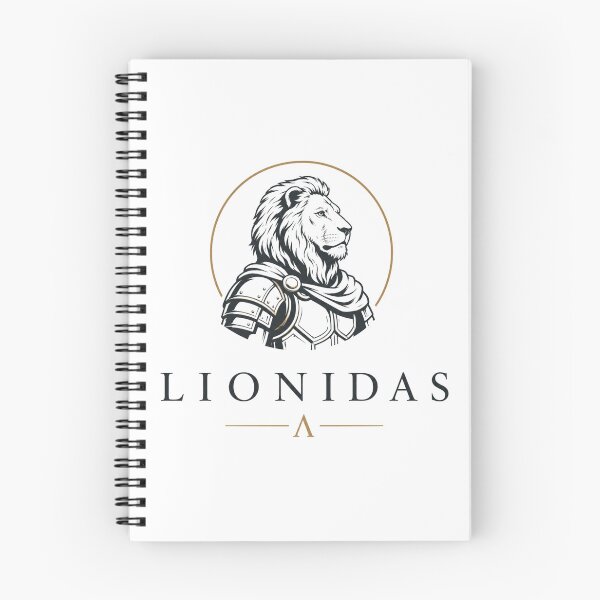 Item preview, Lionidas – Funny Spartan Animal Pun designed and sold by NicramR.