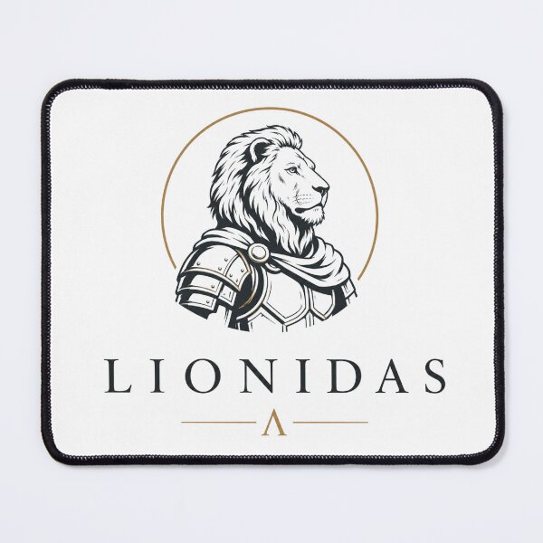 Item preview, Lionidas – Funny Spartan Animal Pun designed and sold by NicramR.