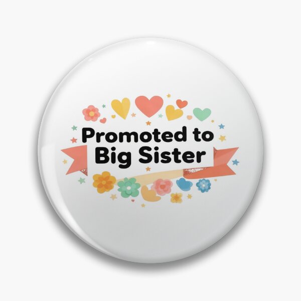 Item preview, Promoted to Big Sister — Sibling Announcement designed and sold by Art&Fun.