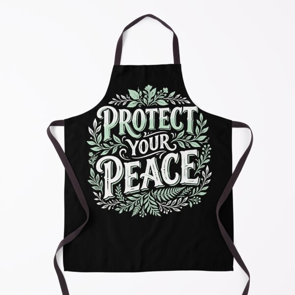Item preview, Protect Your Peace Botanical Lettering Mental Health Quote designed and sold by KreatoLab.