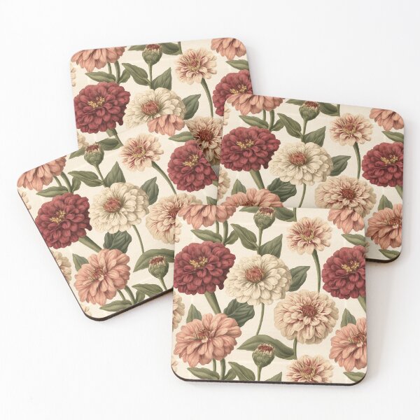 Item preview, Blooming Zinnia Texture  - Botanical Garden Pattern - Valentine Gifts For women designed and sold by RoyalStarsPatts.
