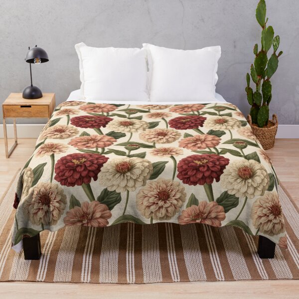 Item preview, Blooming Zinnia Texture - Botanical Garden Pattern - Valentine Gifts For women designed and sold by RoyalStarsPatts.