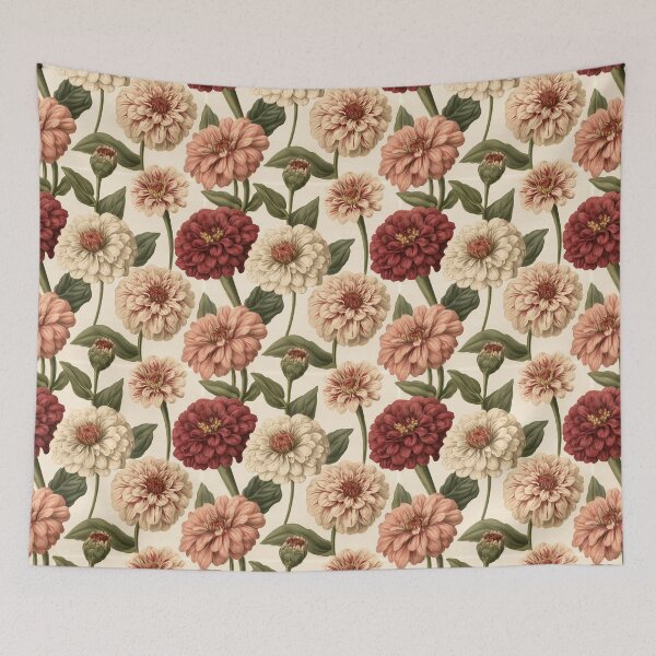 Item preview, Blooming Zinnia Texture  - Botanical Garden Pattern - Valentine Gifts For women designed and sold by RoyalStarsPatts.
