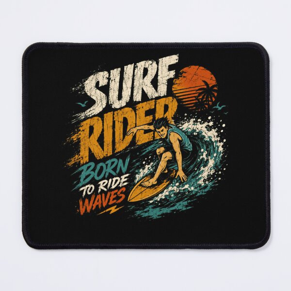Item preview, Surf Rider Born To Ride Waves Surfing Surfer Ocean Watersports designed and sold by SkeletonsDanger.