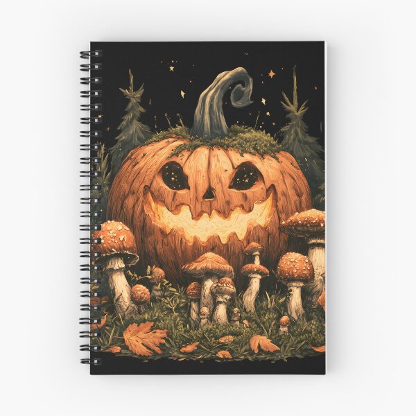 Item preview, Enchanted Pumpkin & Mushrooms – Spooky Forest Halloween designed and sold by KAM-KAM-STORE.