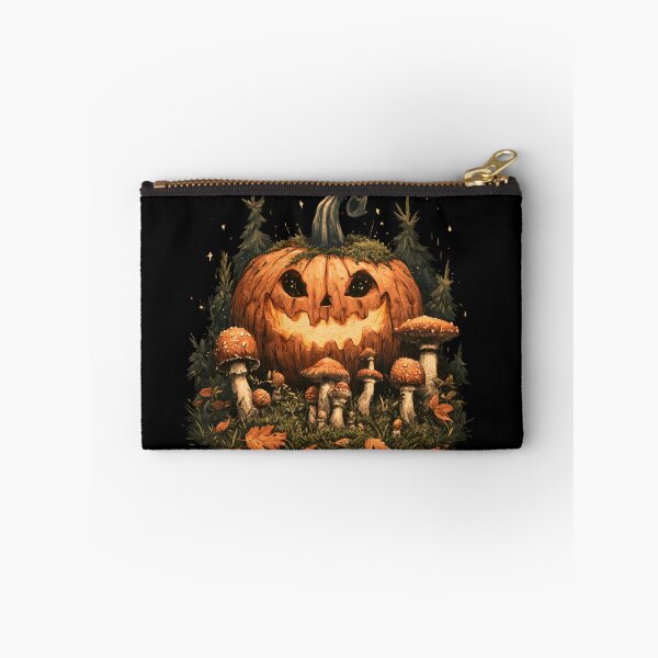 Item preview, Enchanted Pumpkin & Mushrooms – Spooky Forest Halloween designed and sold by KAM-KAM-STORE.
