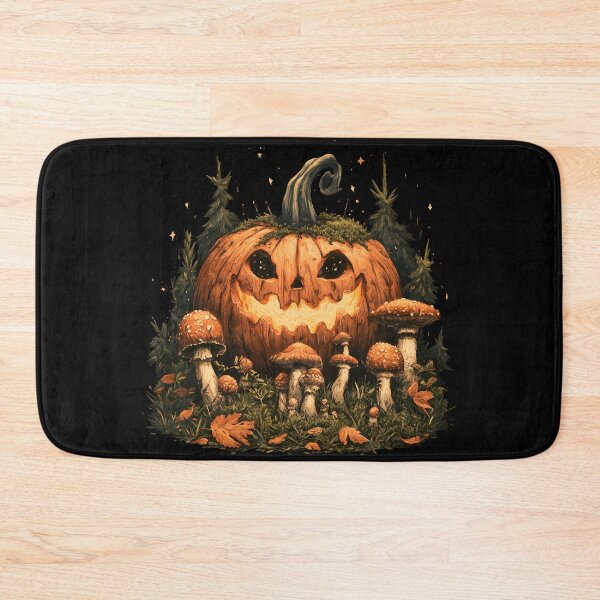 Item preview, Enchanted Pumpkin & Mushrooms – Spooky Forest Halloween designed and sold by KAM-KAM-STORE.