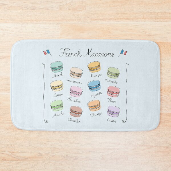 Item preview, French Macarons Multicolor Assortment on Light Blue designed and sold by Pinkdeer Designs.