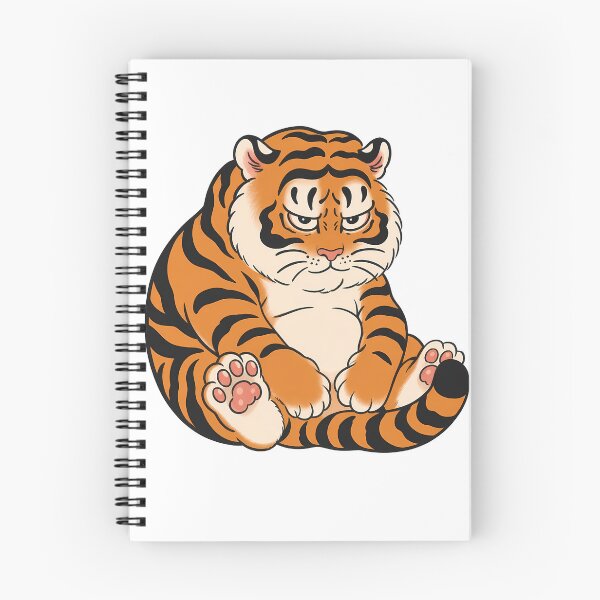 Item preview, Grumpy Chubby Tiger Sitting Paw Pads designed and sold by aigcx.