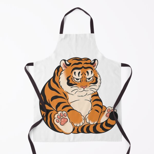 Item preview, Grumpy Chubby Tiger Sitting Paw Pads designed and sold by aigcx.