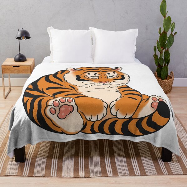 Item preview, Grumpy Chubby Tiger Sitting Paw Pads designed and sold by aigcx.