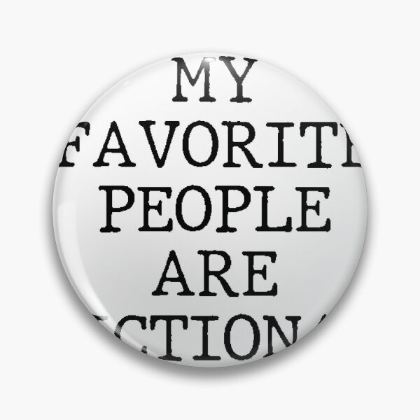 Item preview, Text Typography My favorite people are fictional Introvert + Books designed and sold by TypeboldStudio.