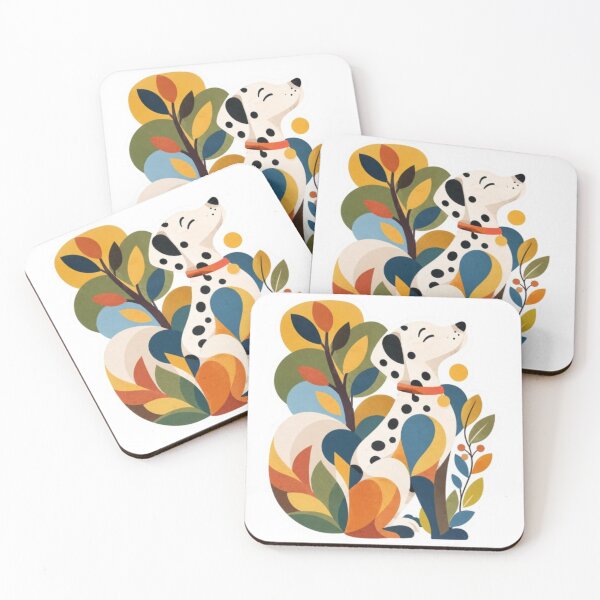 Item preview, Stylish Dalmatian Dog Botanical Portrait designed and sold by Snurly.