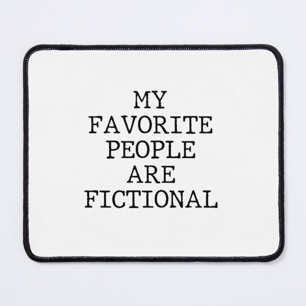 Item preview, Text Typography My favorite people are fictional Introvert + Books designed and sold by TypeboldStudio.