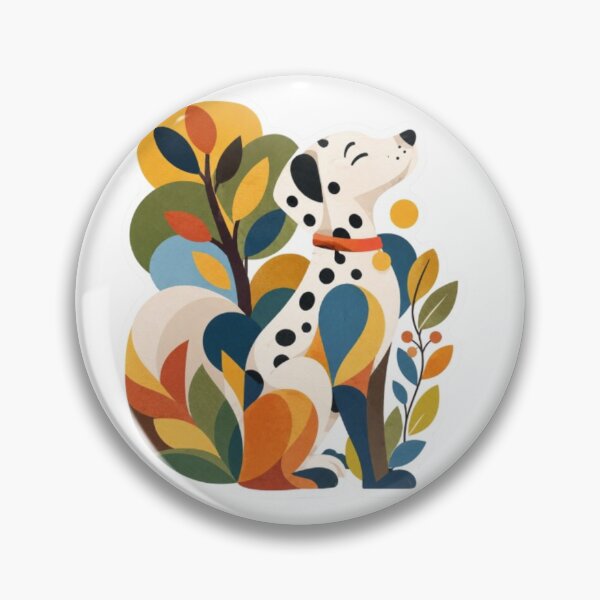 Item preview, Stylish Dalmatian Dog Botanical Portrait designed and sold by Snurly.
