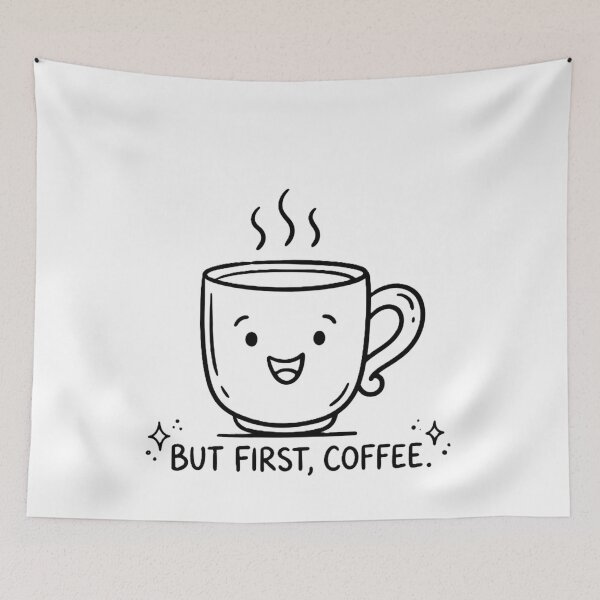 Item preview, Cute Kawaii Coffee Mug - Minimalist Typography Quote designed and sold by Forestfrost.