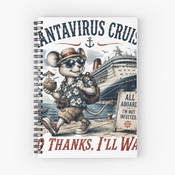 Item preview, Hantavirus Cruise No Thanks Funny Mouse Vacation designed and sold by ZENVIRART.