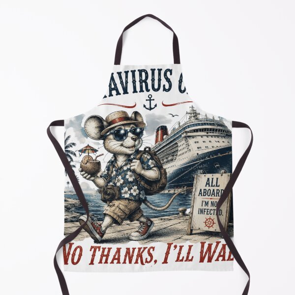Item preview, Hantavirus Cruise No Thanks Funny Mouse Vacation designed and sold by ZENVIRART.
