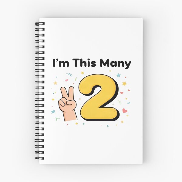 Item preview, I'm This Many Two — Kids Birthday Shirt designed and sold by Art&Fun.