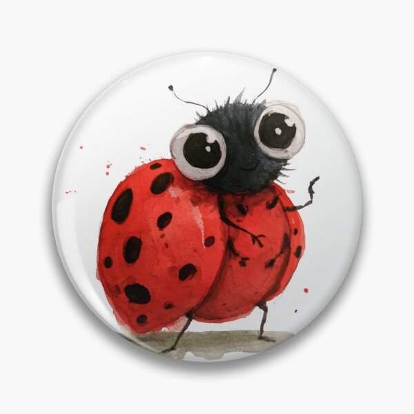 Item preview, Cute Ladybug – Whimsical Watercolor Bug designed and sold by KAM-KAM-STORE.