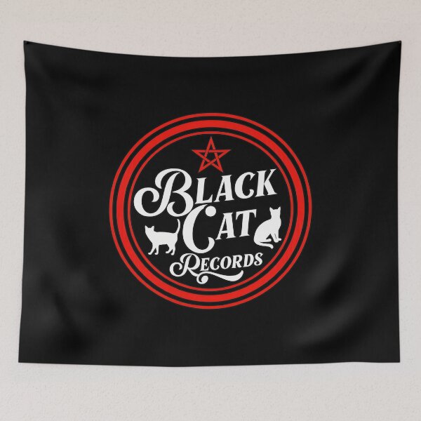 Item preview, Black Cat Records Vintage Emblem Design designed and sold by Dmo3HarkoArt.