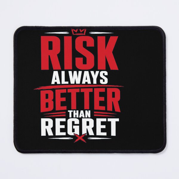 Item preview, Risk Always Better Than Regret – Bold Fearless Motivation for a Courageous Life designed and sold by Huddy-clothes.