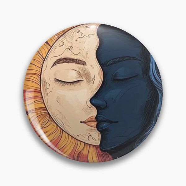 Item preview, Sun and Moon Goddess Celestial Day and Night Floral Artwork designed and sold by ArhaanFashions.