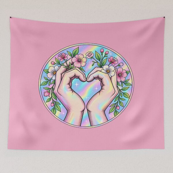 Item preview, Floral Heart Hands designed and sold by Hari Arts.