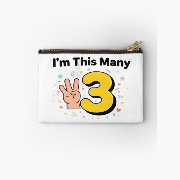 Item preview, I'm This Many Three — Kids Birthday Shirt designed and sold by Art&Fun.