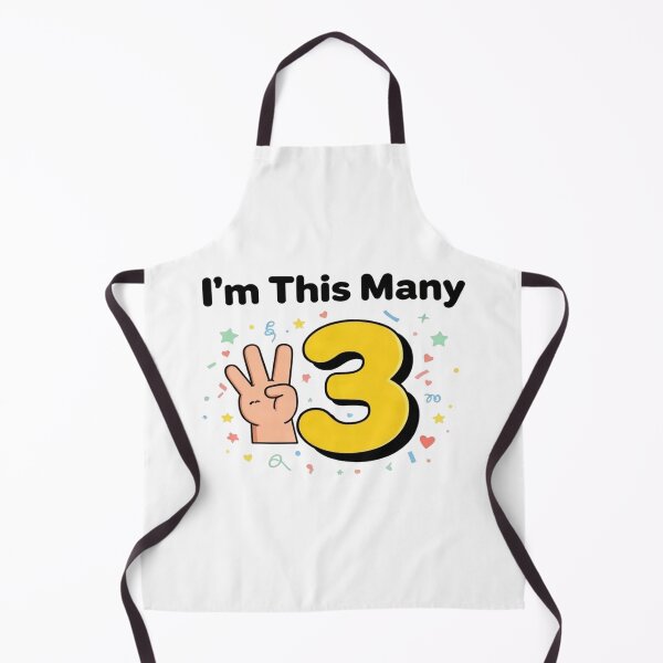 Item preview, I'm This Many Three — Kids Birthday Shirt designed and sold by Art&Fun.