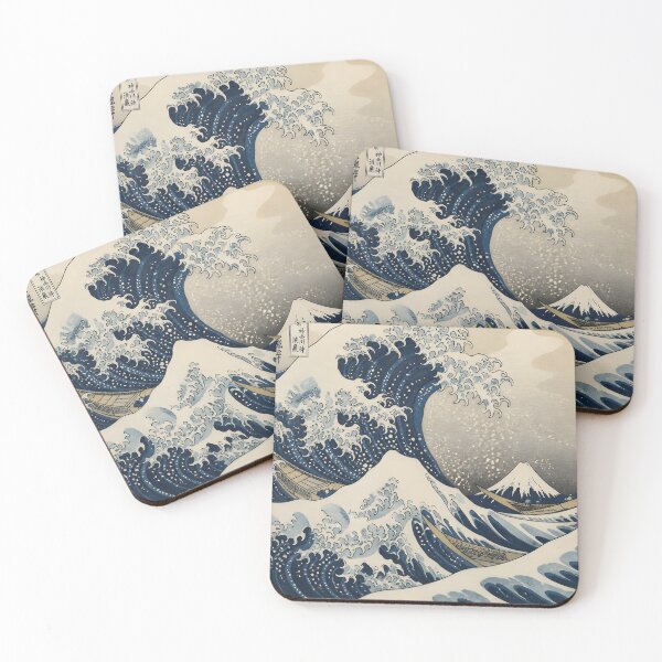 Item preview, Great Wave of Kanagawa of Hokusai Japanese Ukiyoe Art Mount Fuji Ocean designed and sold by GrinGalore.