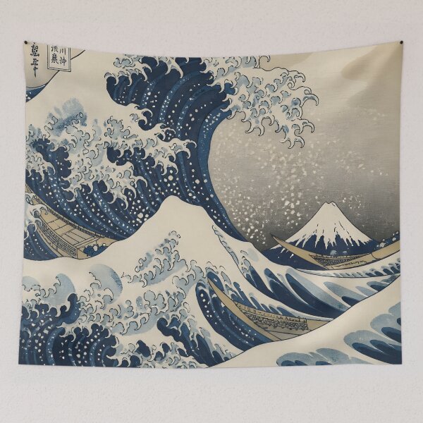 Item preview, Great Wave of Kanagawa of Hokusai Japanese Ukiyoe Art Mount Fuji Ocean designed and sold by GrinGalore.