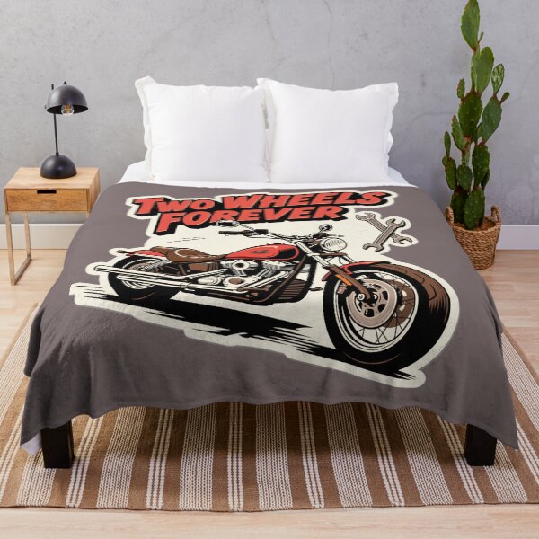 Item preview, TWO WHEELS FOREVER – Clear, Category-Relevant Main Subject Directly Representing The Meaning Of The Phrase Motorcycles D designed and sold by tarkone.