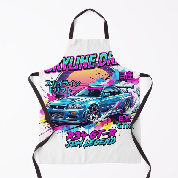 Item preview, Nissan Skyline R34 GT-R Drift - Urban Pop Art Synthwave JDM designed and sold by Karlitox1988.