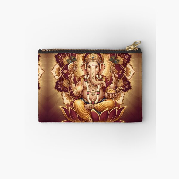 Item preview, Ganesha Prosperity Lotus Mandala Art designed and sold by hutofdesigns.
