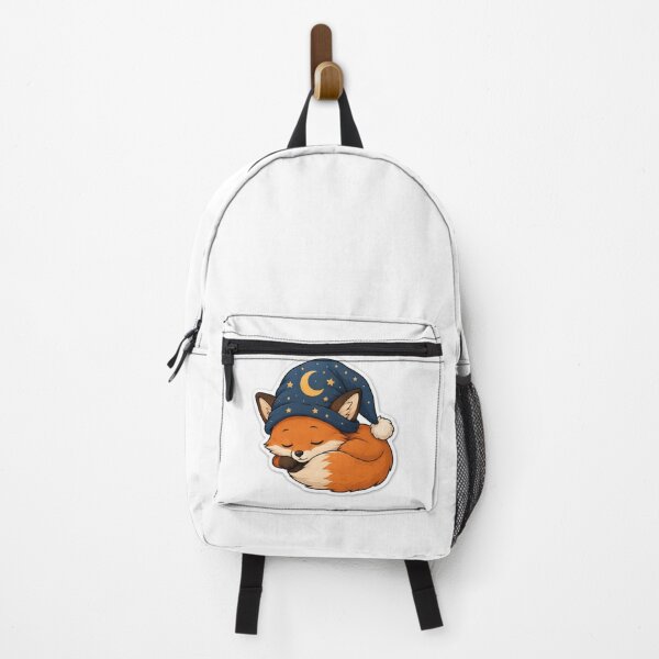 Item preview, sleepy fox in a moon hat designed and sold by bunkerart.
