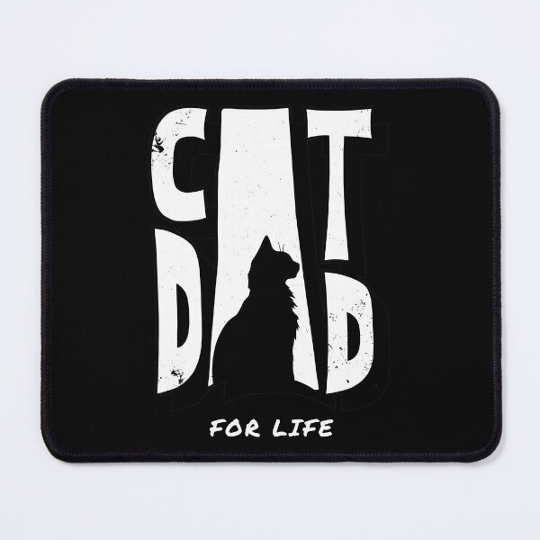 Item preview, Cat Dad For Life Bold Silhouette Feline Pet Lover designed and sold by Dmo3HarkoArt.