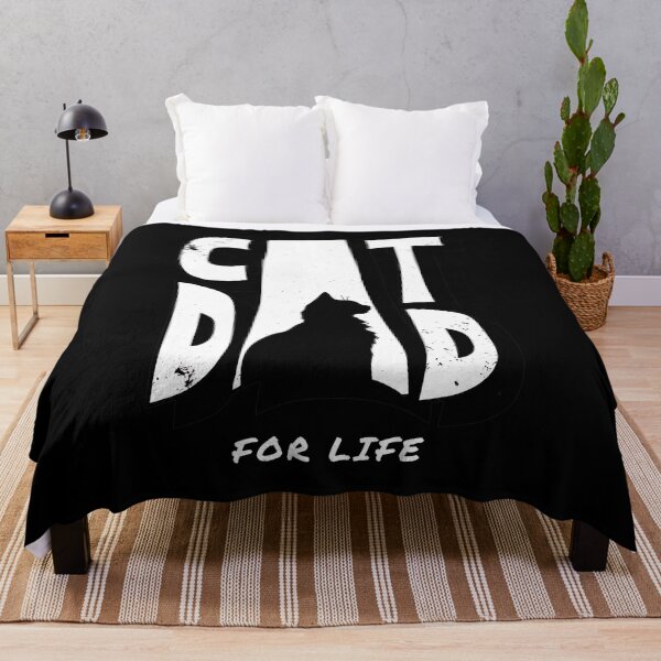 Item preview, Cat Dad For Life Bold Silhouette Feline Pet Lover designed and sold by Dmo3HarkoArt.