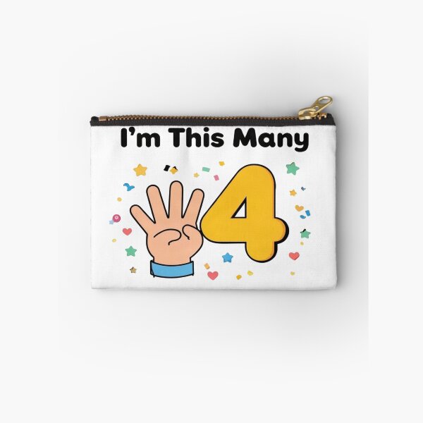 Item preview, I'm This Many Four — Kids Birthday Shirt designed and sold by Art&Fun.