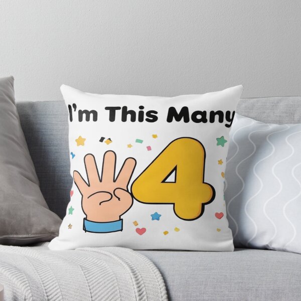 Item preview, I'm This Many Four — Kids Birthday Shirt designed and sold by Art&Fun.
